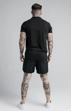 SikSilk Black Print Swim Short -Style Zone Shop SS 17089 5
