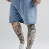 SikSilk Relaxed Shorts - Washed Blue 1 SikSilk Relaxed Shorts - Washed Blue -Style Zone Shop SS 17422 1