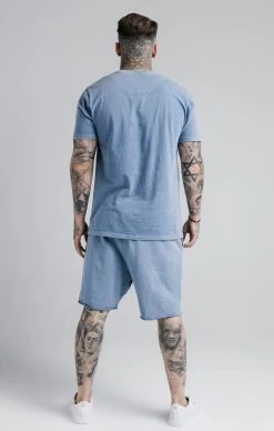 SikSilk Relaxed Shorts - Washed Blue -Style Zone Shop SS 17422 5