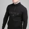 SikSilk Black Borg Quarter Zip Top 2 SikSilk Black Borg Quarter Zip Top -Style Zone Shop SS 18440 SS 18452 007 67eb6df2 ce0d 4d52 a284 eec644ef08be