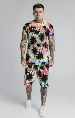 SikSilk Palm Tie Dye Shorts - Black -Style Zone Shop SS 18523 3