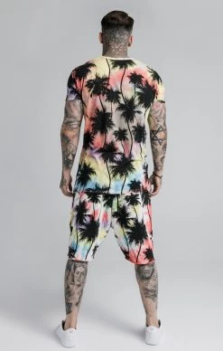 SikSilk Palm Tie Dye Shorts - Black -Style Zone Shop SS 18523 5