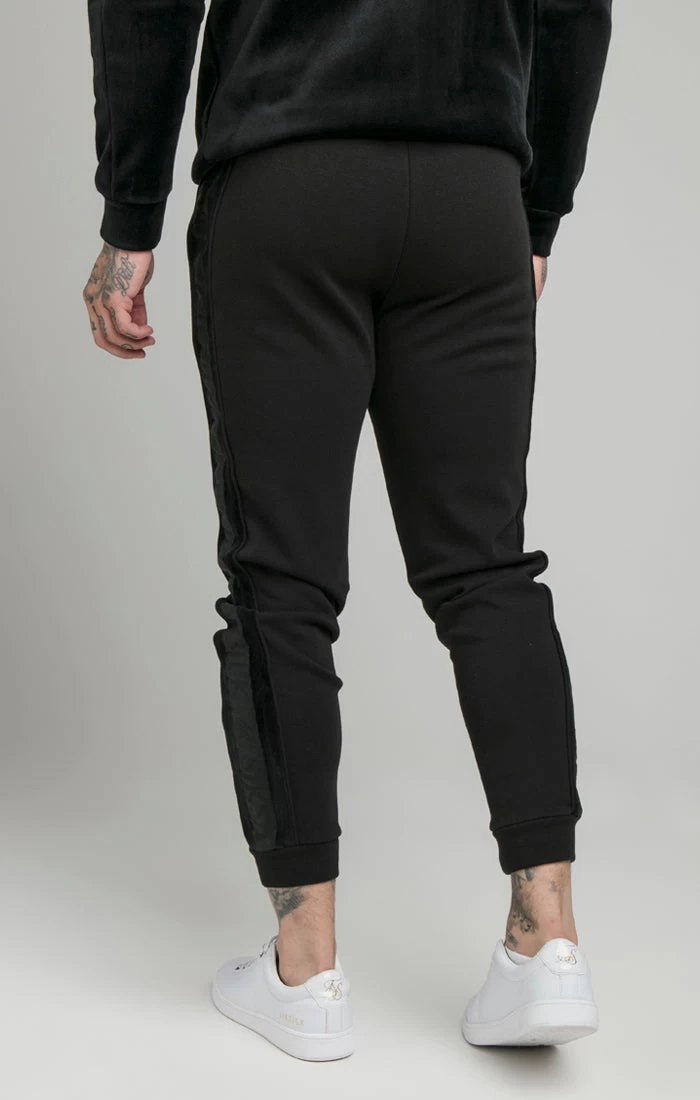 SikSilk Black Opulent Taped Cuffed Pant 5 SikSilk Black Opulent Taped Cuffed Pant - Image 3