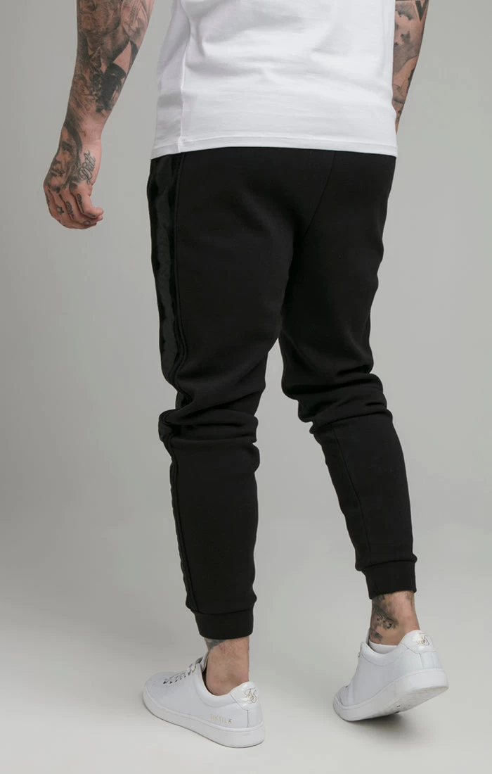 SikSilk Black Opulent Taped Cuffed Pant 7 SikSilk Black Opulent Taped Cuffed Pant - Image 5