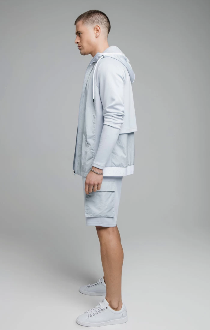 SikSilk Blue Crushed Nylon Cargo Short 8 SikSilk Blue Crushed Nylon Cargo Short - Image 6