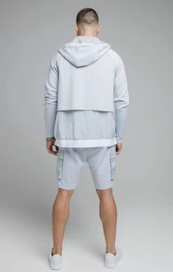 SikSilk Blue Crushed Nylon Cargo Short 15 SikSilk Blue Crushed Nylon Cargo Short -Style Zone Shop SS 18703 SS 18704 008