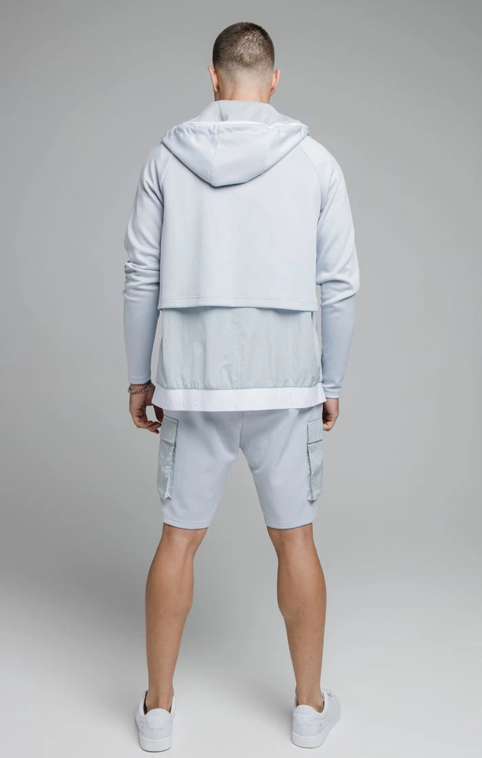 SikSilk Blue Crushed Nylon Cargo Short 9 SikSilk Blue Crushed Nylon Cargo Short - Image 7