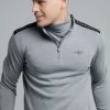 SikSilk Grey Marl Quarter Zip Sport Top -Style Zone Shop SS 18737 012 5d96adfe 996f 4ef8 9382 bbd174204715