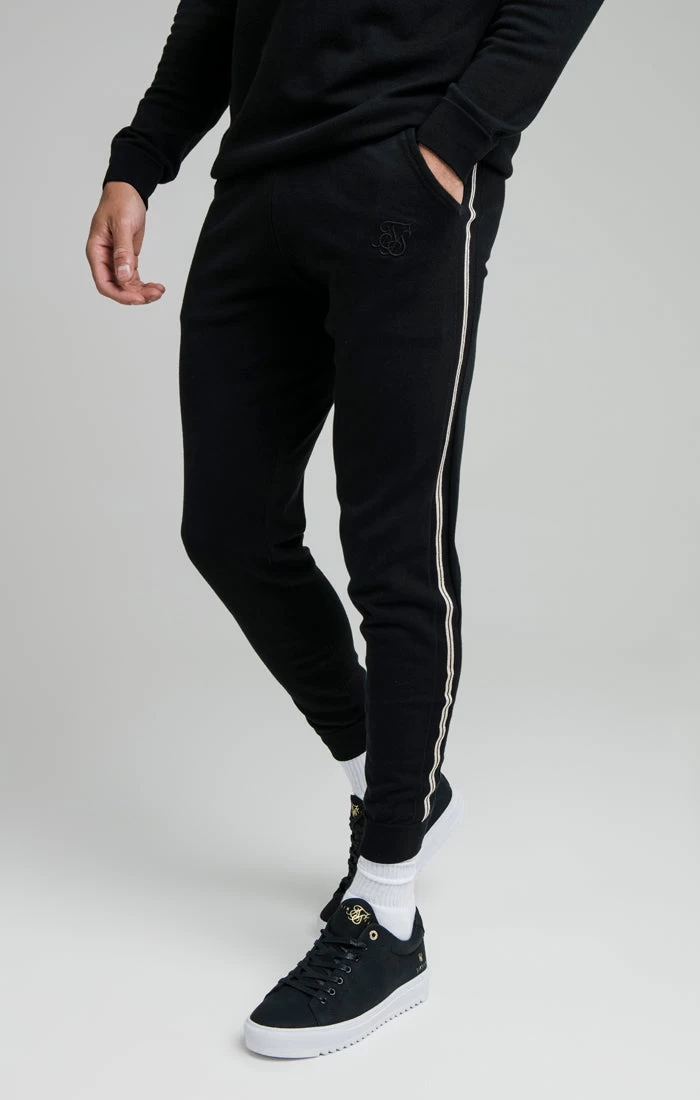 SikSilk Black Infinity Panelled Pant 3 SikSilk Black Infinity Panelled Pant