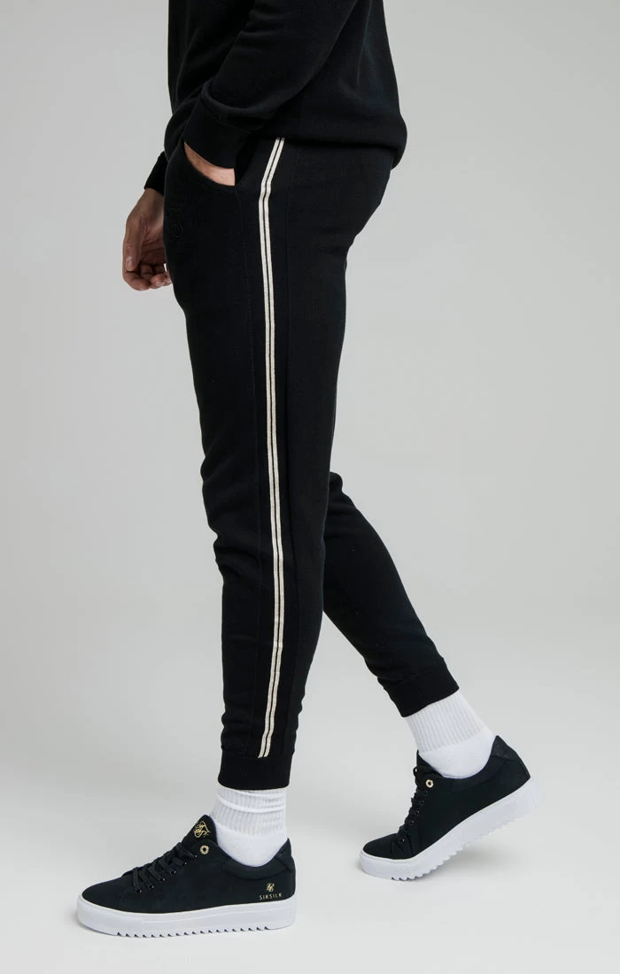 SikSilk Black Infinity Panelled Pant 4 SikSilk Black Infinity Panelled Pant - Image 2