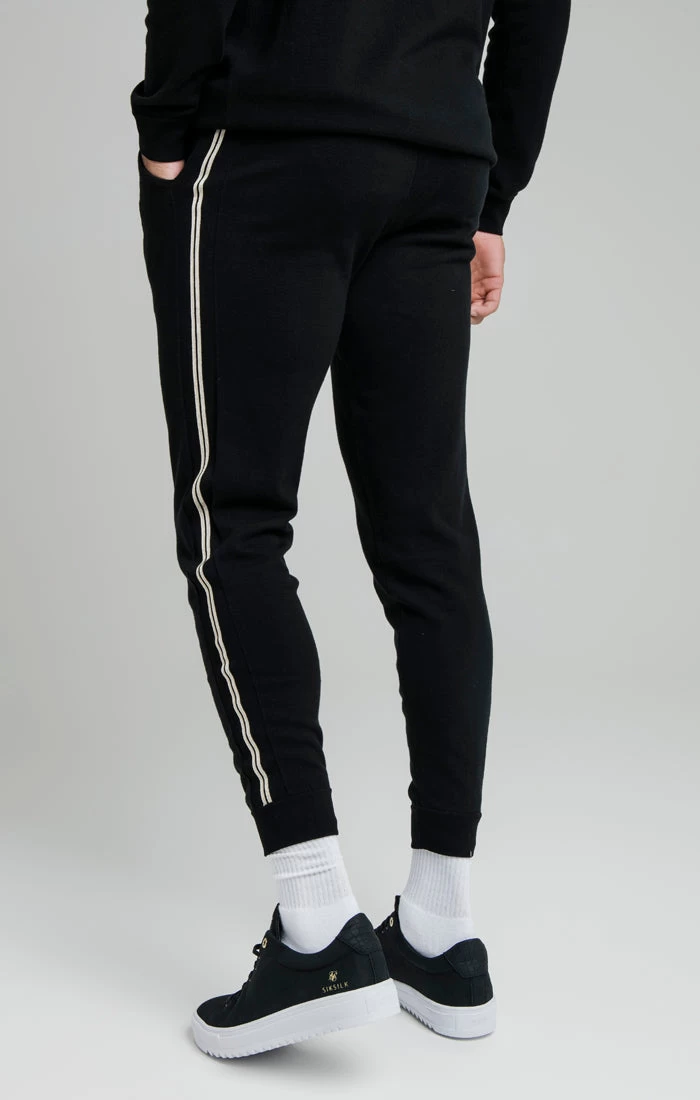 SikSilk Black Infinity Panelled Pant 5 SikSilk Black Infinity Panelled Pant - Image 3