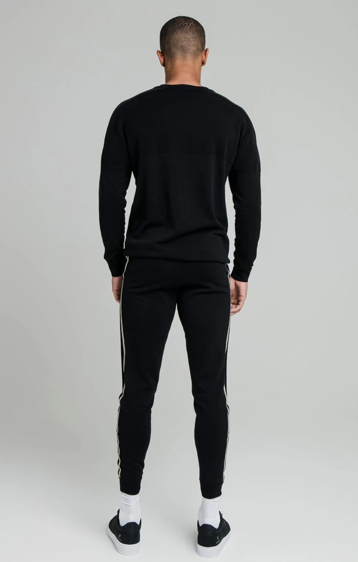 SikSilk Black Infinity Panelled Pant 7 SikSilk Black Infinity Panelled Pant - Image 5