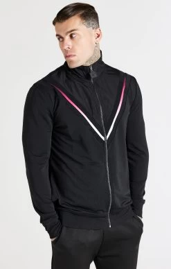 SikSilk Black Fade Quarter Zip Funnel