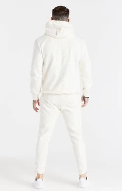 SikSilk Ecru Half And Half Overhead Hoodie -Style Zone Shop SS 18874 5A