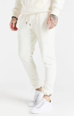 SikSilk Ecru Half And Half Toggle Cuff Pant