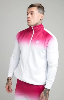 SikSilk Pink Fade Zip-Thru Track Top