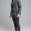 SikSilk Grey Signature Tape Zip Through Hoodie -Style Zone Shop SS 19151 SS 19155 003 01f2d7c3 2aff 474e 9460 fa2f006dd5ad