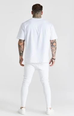 SikSilk White Essential Distressed Skinny Jean -Style Zone Shop SS 19351 5