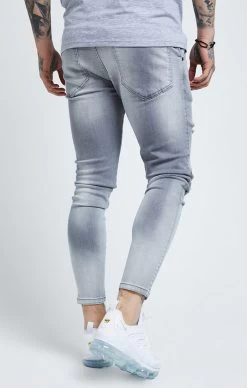 SikSilk Grey Essential Distressed Skinny Jean -Style Zone Shop SS 19550 3