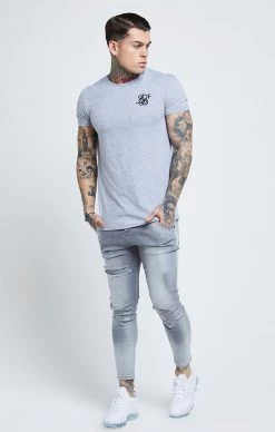 SikSilk Grey Essential Distressed Skinny Jean -Style Zone Shop SS 19550 5