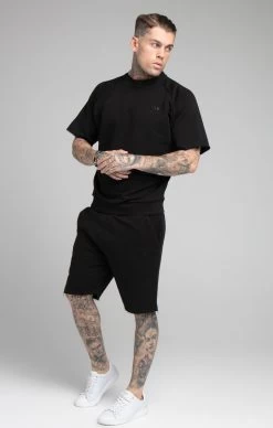 SikSilk Black Relaxed Crew Sweatshirt -Style Zone Shop SS 19778 4 0aeeaa5b b971 440b aae8 04107cacb99a
