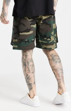 SikSilk Green Camo Cargo Short -Style Zone Shop SS 19884 4