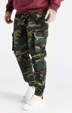 SikSilk Green Camo Utility Cargo Jogger -Style Zone Shop SS 19951 1 3eaa0651 737d 4576 b027 39f29ff3b4ac