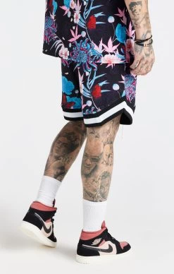 SikSilk X Steve Aoki Mesh Baseball Short - Navy Pink & White -Style Zone Shop SS 19967 3 ae979554 a9b8 4f57 a391 59a673ab1219