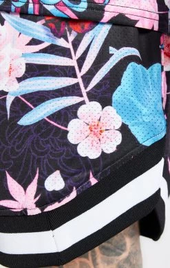 SikSilk X Steve Aoki Mesh Baseball Short - Navy Pink & White -Style Zone Shop SS 19967 4 17cacb1e 20ed 4a75 bded e71e504086e5