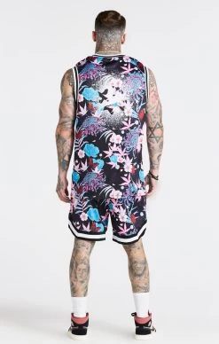 SikSilk X Steve Aoki Mesh Baseball Short - Navy Pink & White -Style Zone Shop SS 19967 5 95544312 a980 4164 a8eb e2858ba5f5cd
