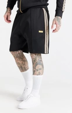 SikSilk Black Pleated Short