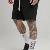 SikSilk Black Raw Hem Relaxed Denim Short -Style Zone Shop SS 20079 1 9319e99a 9844 474d 822f 7591f098bd01