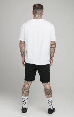 SikSilk Black Raw Hem Relaxed Denim Short -Style Zone Shop SS 20079 5 7ef04f51 0af5 45d4 b3b7 605690ab1d4e