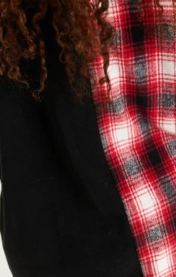 SikSilk Black Half Contrast Hooded Shirt -Style Zone Shop SS 20081 049 188ce942 769f 44ab b7b4 8646eb26fb80