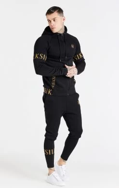 SikSilk Black Dynamic Zip Through Hoodie -Style Zone Shop SS 20092 3web fc8d9738 a455 4a47 aeb7 c1a2831482aa