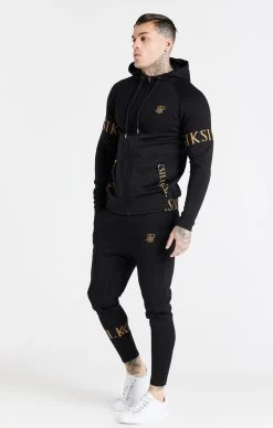 SikSilk Black Dynamic Zip Through Hoodie -Style Zone Shop SS 20092 4web ce628685 8b25 4d11 b242 9dd25ad2d867