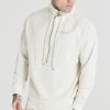 SikSilk Ecru Retro Half Zip Funnel Track Top -Style Zone Shop SS 20239 1 ebb6ab41 18c6 4c96 b2b9 f645ab381e3d