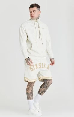 SikSilk Ecru Retro Half Zip Funnel Track Top -Style Zone Shop SS 20239 4 74a6074e e5b7 4ddf 9442 e43ed4fdcd11