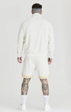 SikSilk Ecru Retro Half Zip Funnel Track Top -Style Zone Shop SS 20239 5 2a2bee45 0d29 4fad ac87 ecb59a7c6375