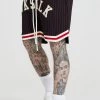SikSilk Black Retro Classic Basketball Short 2 SikSilk Black Retro Classic Basketball Short -Style Zone Shop SS 20244 20SS 20237 016