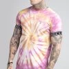 SikSilk Pink Tie Dye Elastic Cuff T-Shirt -Style Zone Shop SS 20253 1 d2d80eb0 e726 4c34 89cf b175bf6b8531