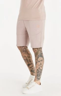 SikSilk Pink Washed Textured Short