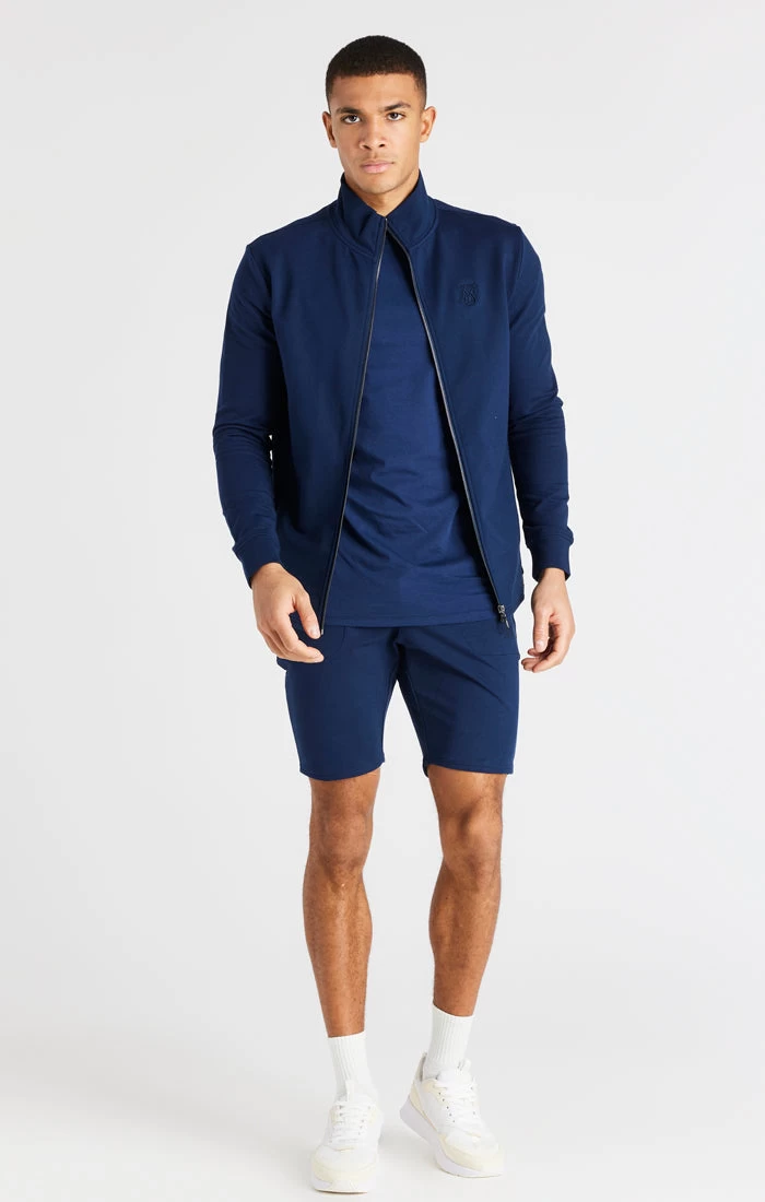 SikSilk Navy Supremacy Funnel Neck Zip Through 7 SikSilk Navy Supremacy Funnel Neck Zip Through - Image 5