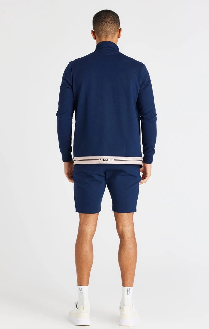 SikSilk Navy Supremacy Funnel Neck Zip Through 8 SikSilk Navy Supremacy Funnel Neck Zip Through - Image 6