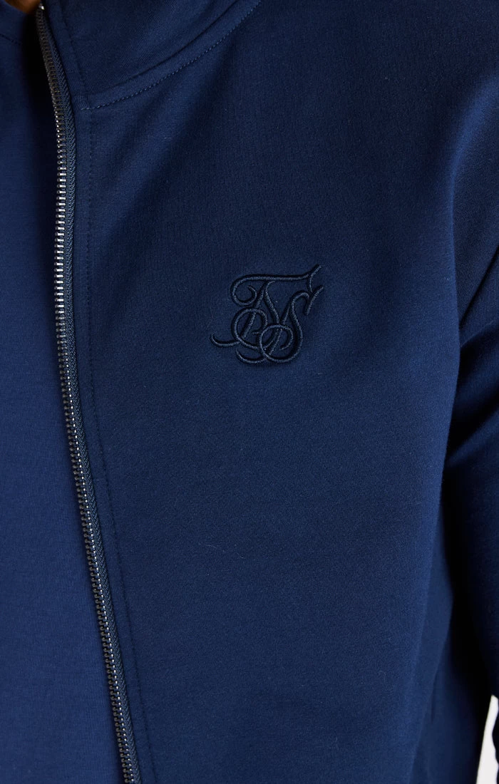 SikSilk Navy Supremacy Funnel Neck Zip Through 5 SikSilk Navy Supremacy Funnel Neck Zip Through - Image 3