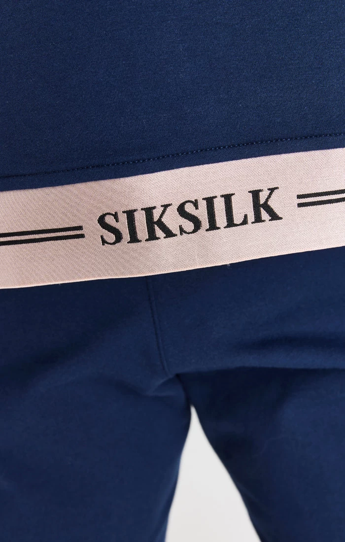 SikSilk Navy Supremacy Funnel Neck Zip Through 6 SikSilk Navy Supremacy Funnel Neck Zip Through - Image 4