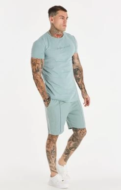 SikSilk Script Pleated Shorts - Teal -Style Zone Shop SS 20444 SS 20442 005 f71c1ecd 8726 42e6 a86f 708366b1fc00