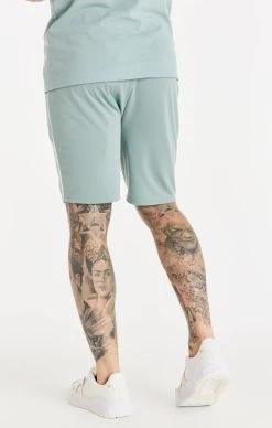 SikSilk Script Pleated Shorts - Teal -Style Zone Shop SS 20444 SS 20442 023