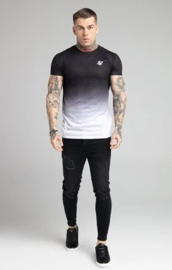 SikSilk Black Fade T-Shirt -Style Zone Shop SS 20479 3 76e15bf3 6215 44f7 af6d 9684f016f7a9
