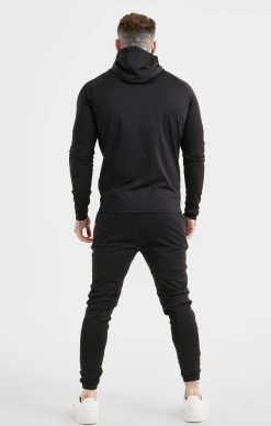 SikSilk Black Sports Zip Through Hoodie -Style Zone Shop SS 20508 5A